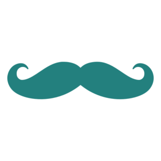 Moustache Decal (Turquoise)